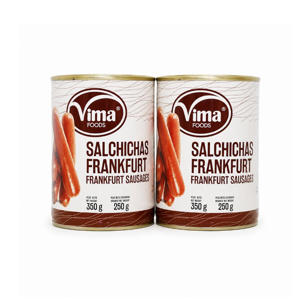 Salchichas Frankfurt Vima Foods ( 2 x 350 g / 12.34 oz) - Imagen 1