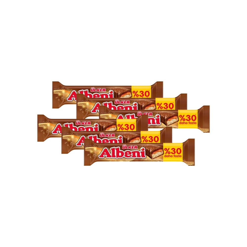 Barra de chocolate con caramelo Ülker Albeni ( 6 x 52 g / 1.83 oz) - Imagen 1