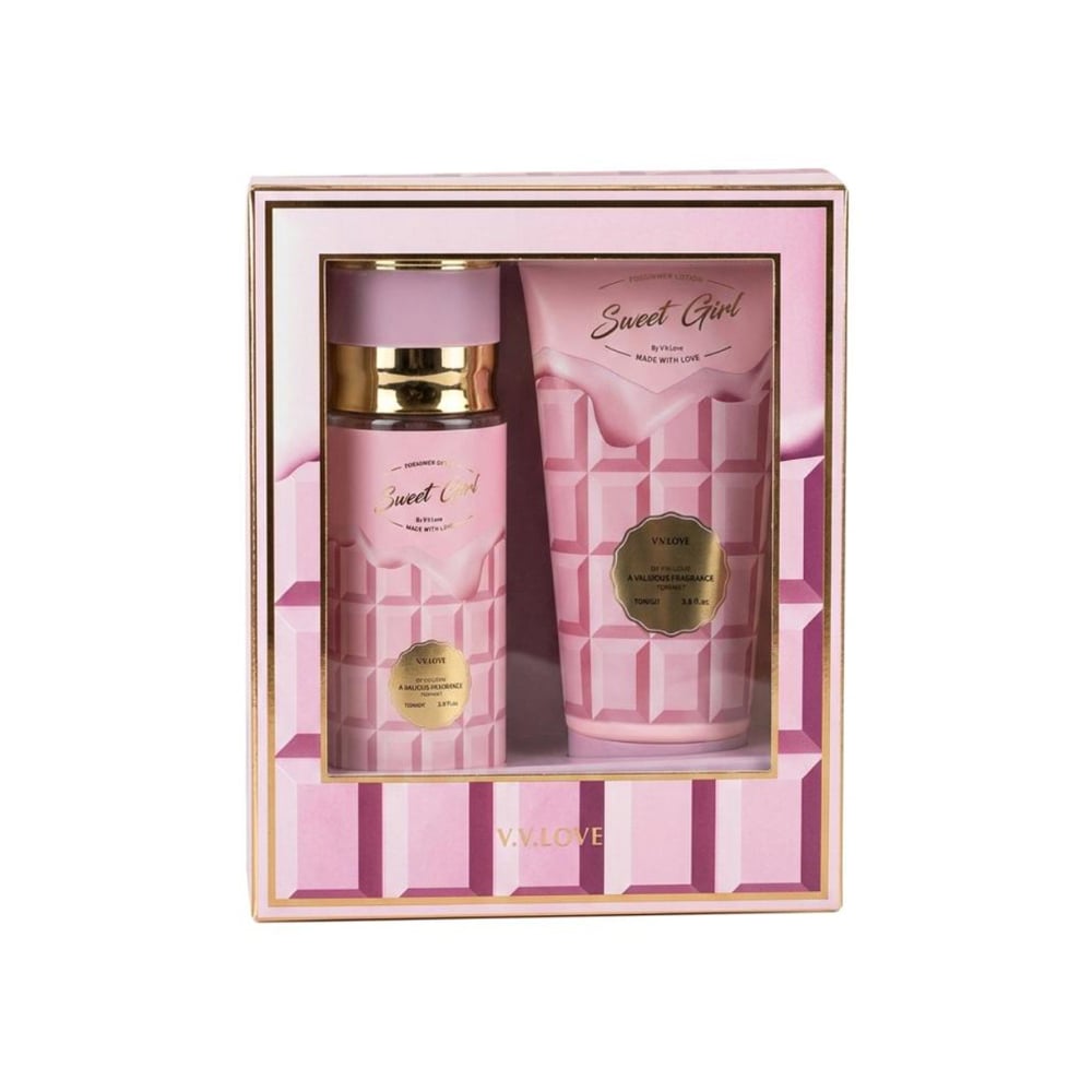 Kit de colonia y crema VVLove Sweet Girl (100 ml / 3.4 oz) - Imagen 1