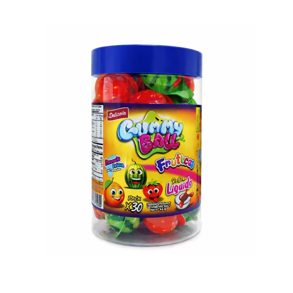 Malvavisco con relleno líquido en forma de fruticas Delizola (300 g / 10.6 oz) - Imagen 1