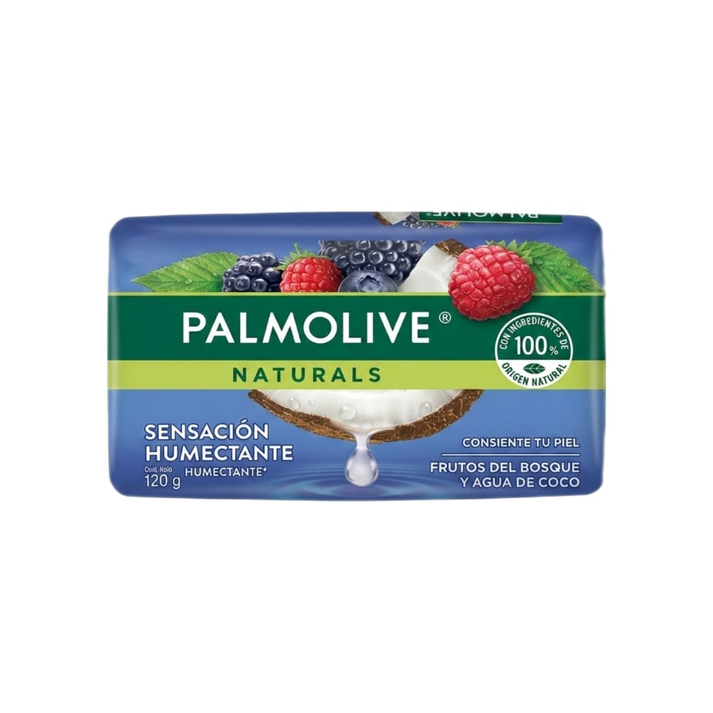 Jabón humectante de fruto del bosque y agua de coco Palmolive (120 g / 4.23 oz) - Imagen 1