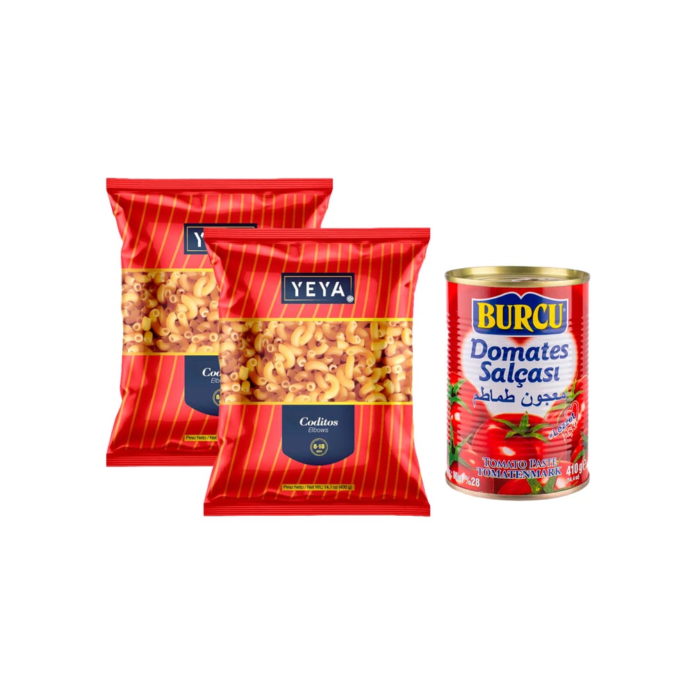 Coditos + Pasta de tomate - Imagen 1