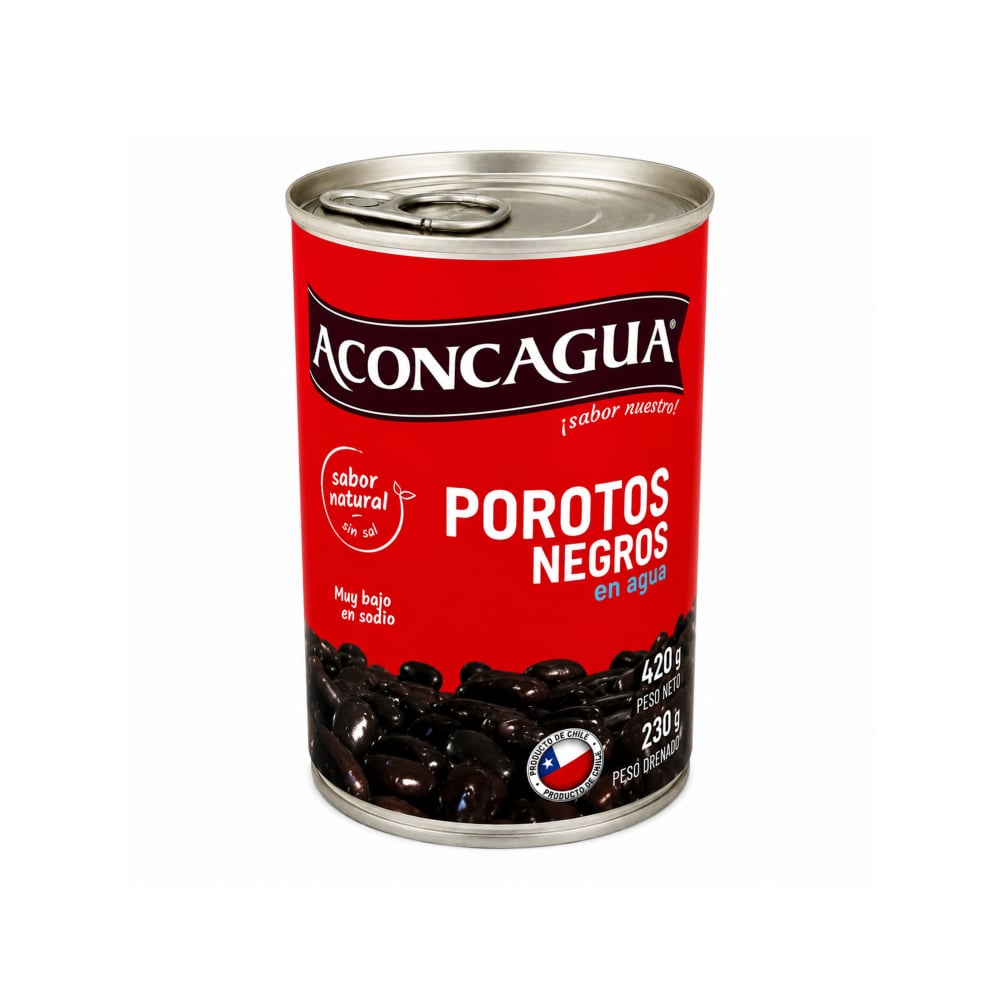 Porotos negros en agua Aconcagua (420 g / 14.81 oz) - Imagen 1