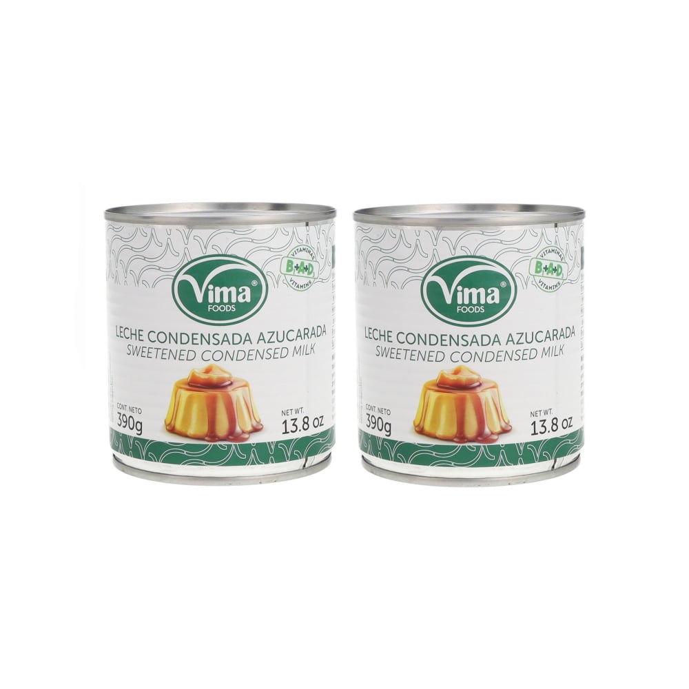 Leche condensada azucarada Vima Foods (2 x 390 g / 13.8 oz) - Imagen 1