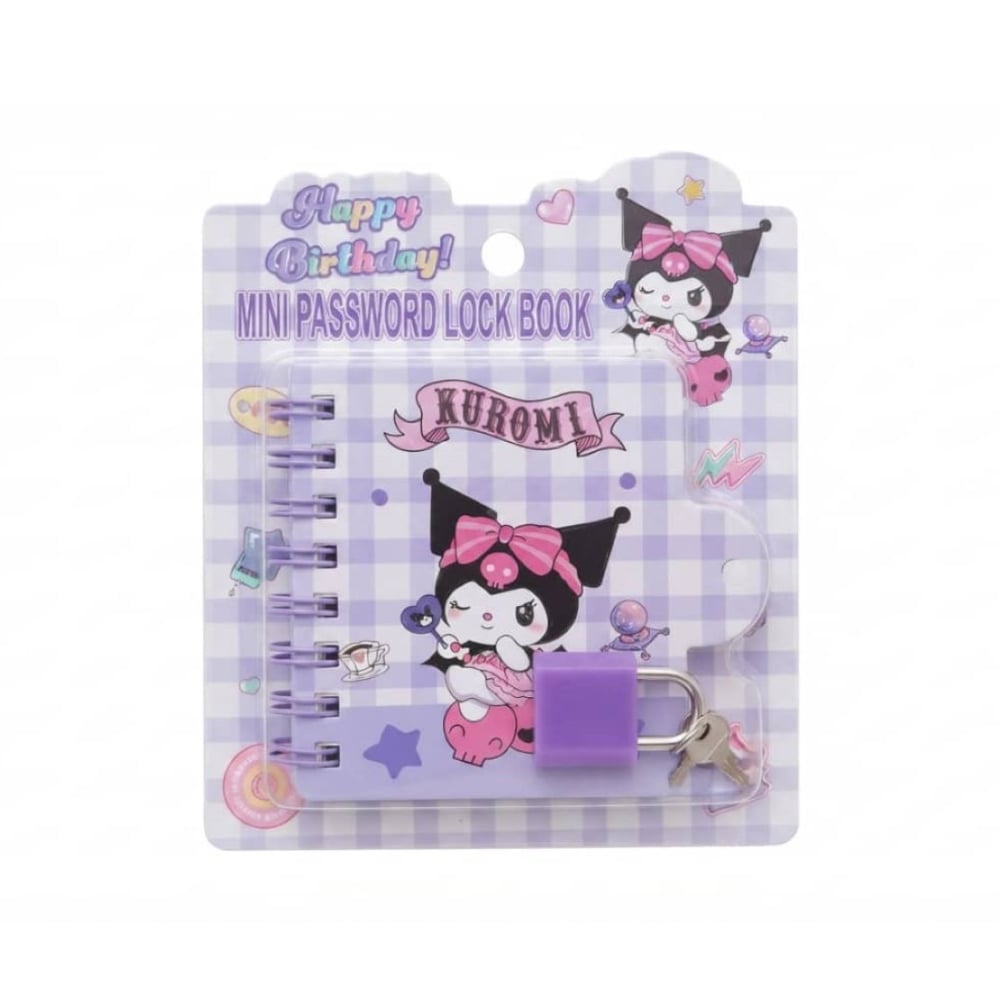 Mini-diario -agenda- infantil con candeado con diseño Kuromi Gutza - Imagen 1