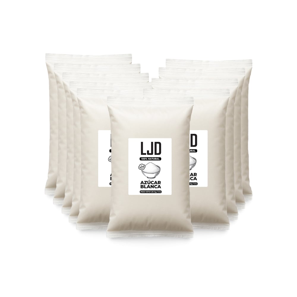 Azúcar blanca LJD (10 x 1.36 kg / 3 lb) - Imagen 1