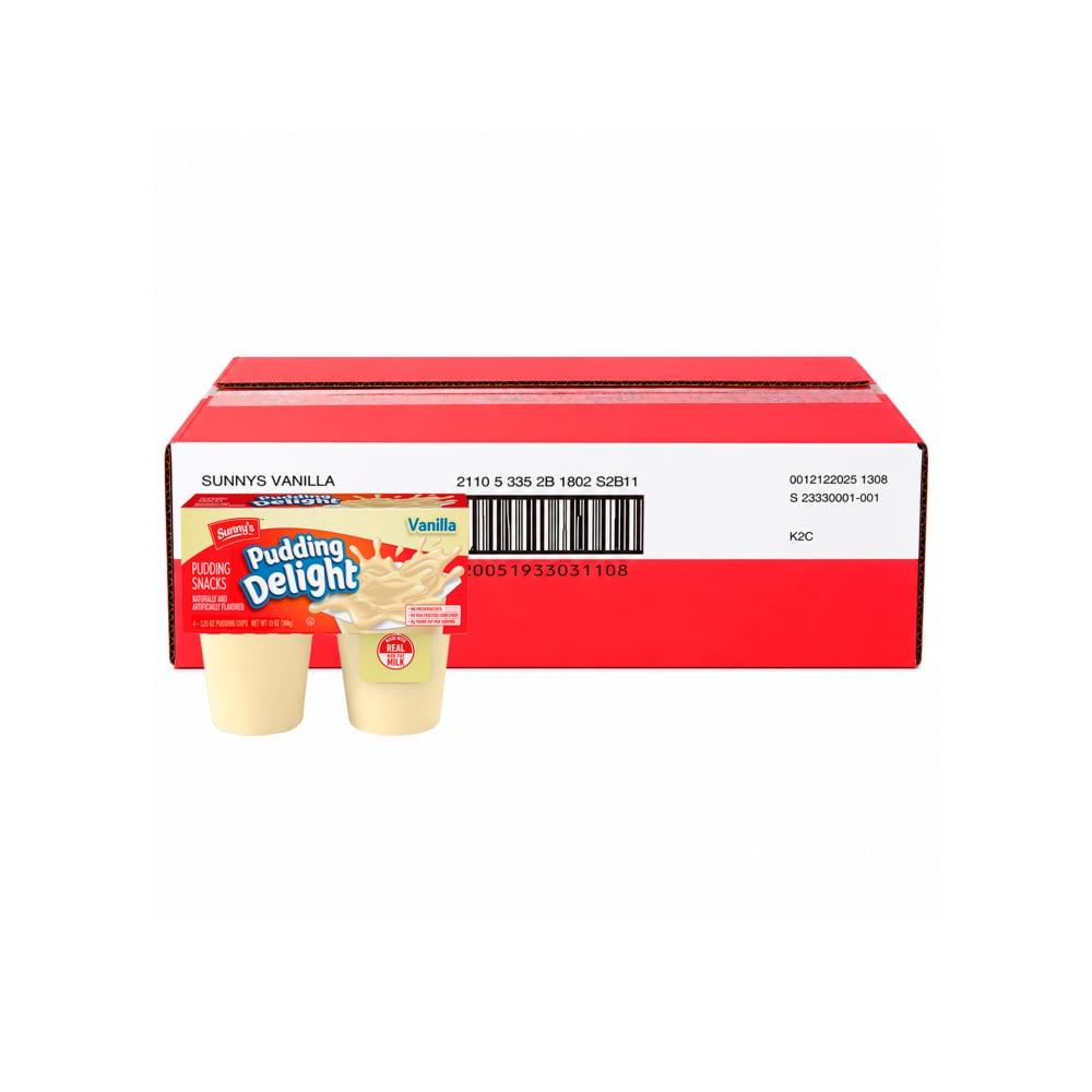 Natilla de vainilla Sunny' s (48 x 92.1 g / 3.25 oz) - Imagen 1