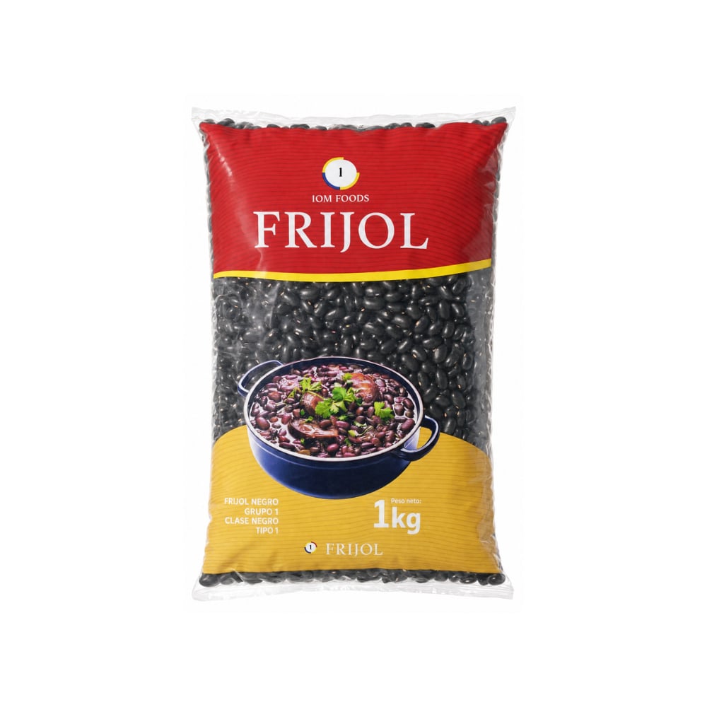 Frijol negro grupo 1 IOM Foods (1 kg) - Imagen 1