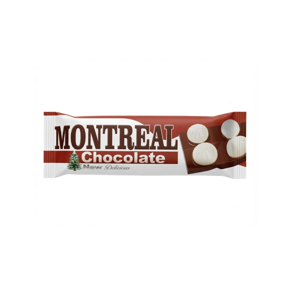 Barra de chocolate sabor avellana Montreal Akai (50 g / 1.76 oz) - Imagen 1