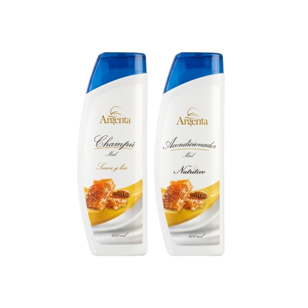 Juego de champú y acondicionador de miel Argenta (2 x 400 ml) - Imagen 1