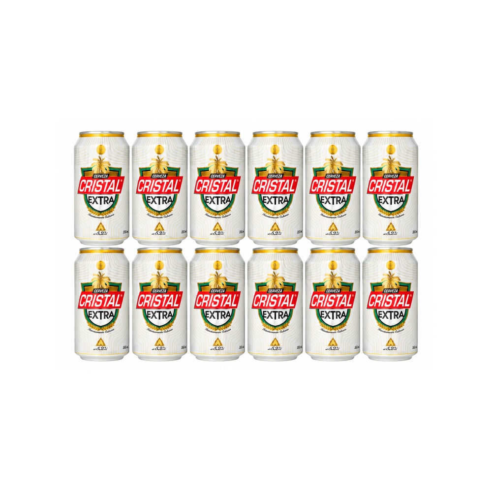 Cerveza en lata Cristal Extra (12 x 355 ml) - Imagen 1