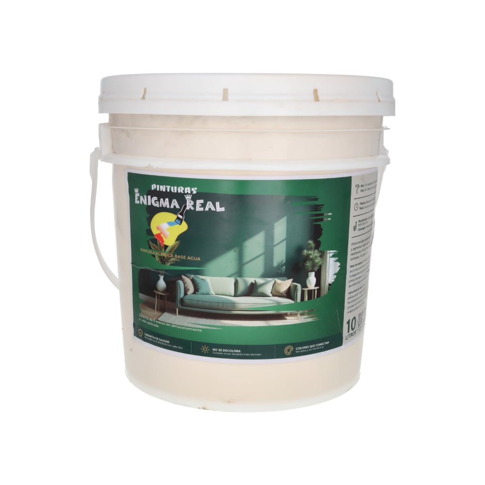 Pintura acrílica marfil Enigma Real (10 L) - Imagen 1
