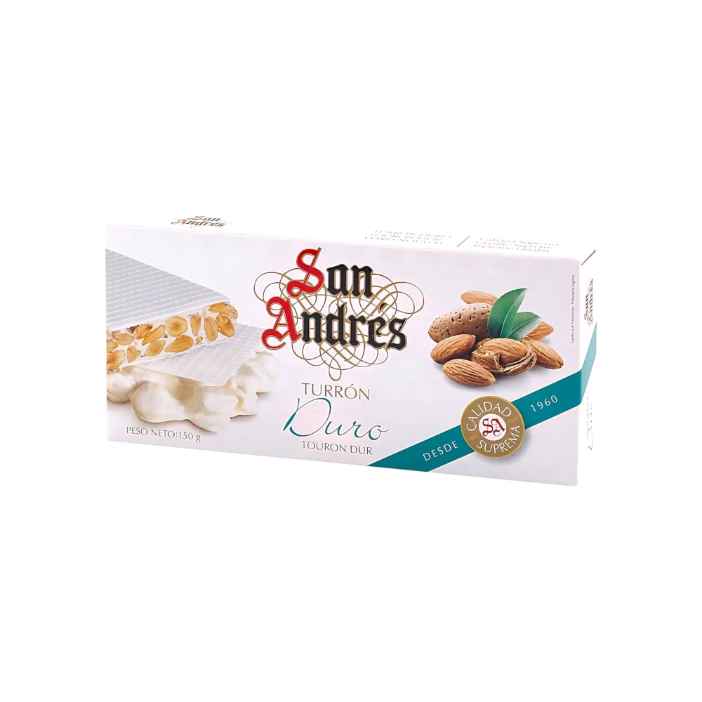 Turrón duro de almendras San Andrés (150 g / 5.29 oz) - Imagen 1