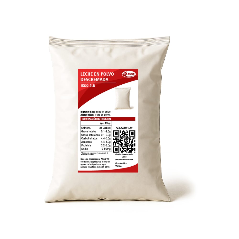 Leche en polvo descremada Jimm (1kg / 2.2 lb) - Imagen 1