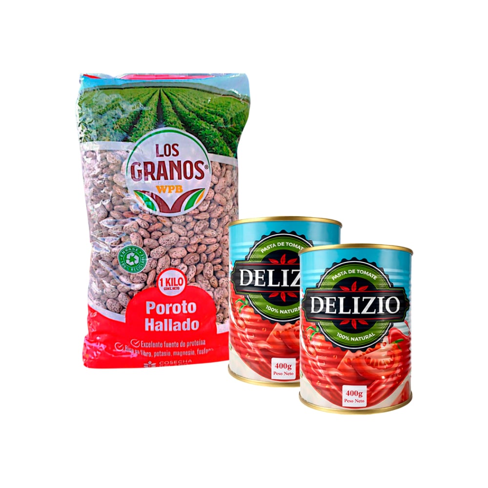 Combo: Poroto hallado + Pasta de Tomate - Imagen 1
