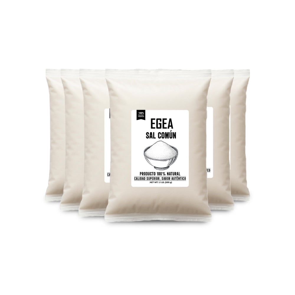 Sal común EGEA (6 x 500 g / 1.1 lb) - Imagen 1