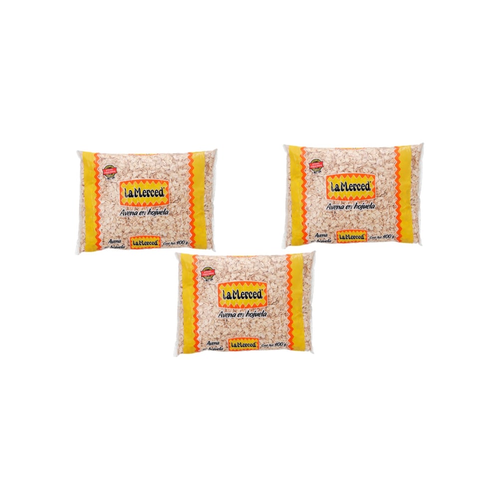 Avena en hojuela La Merced (3 x 400 g / 14.11 oz) - Imagen 1
