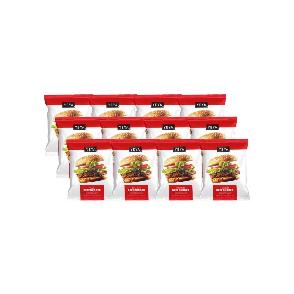 Hamburguesa de carne de res YEYA (12 x 80 g / 2.8 oz) - Imagen 1