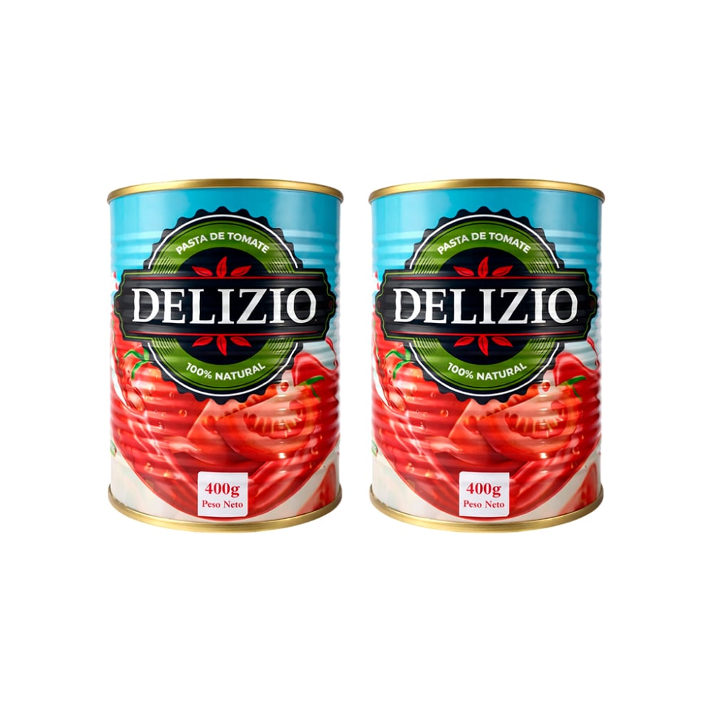Pasta de Tomate Delizio (2 X 400 g / 14.1 oz) - Imagen 1