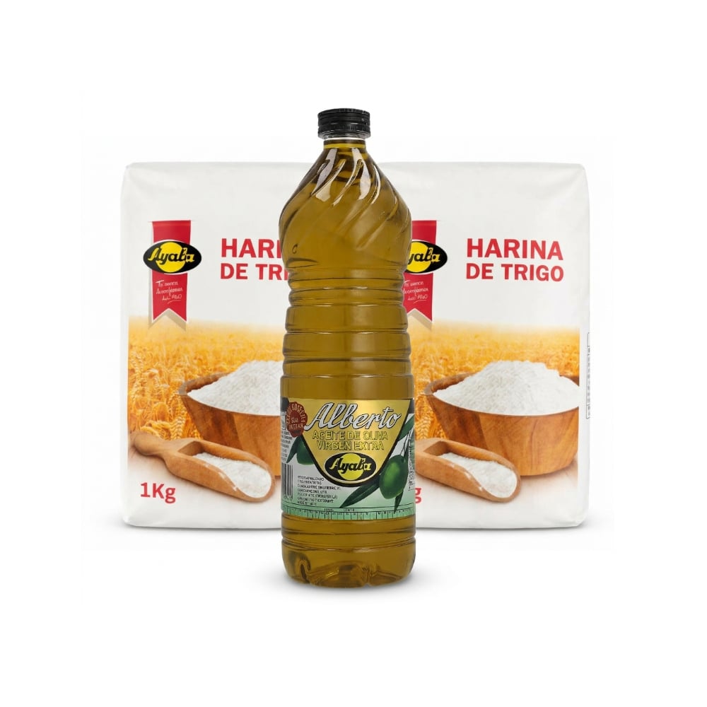 Harina de trigo + aceite de oliva virgen extra - Imagen 1