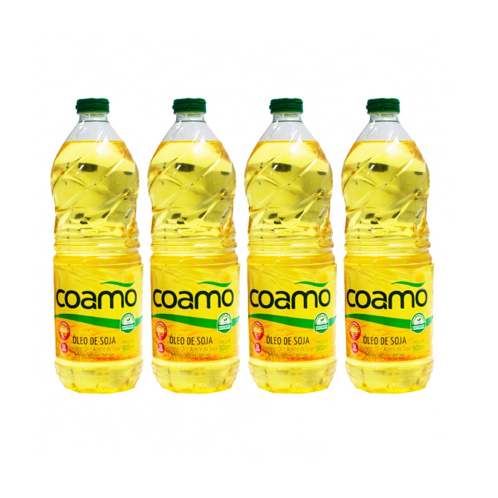 Aceite de soja refinado Coamo (4 x 900 ml) - Imagen 1