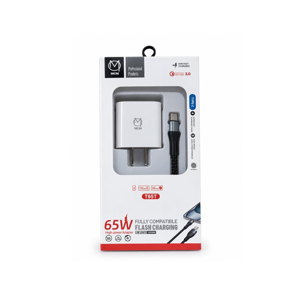 Cargador rápido tipo C 65 W MCM - Imagen 1