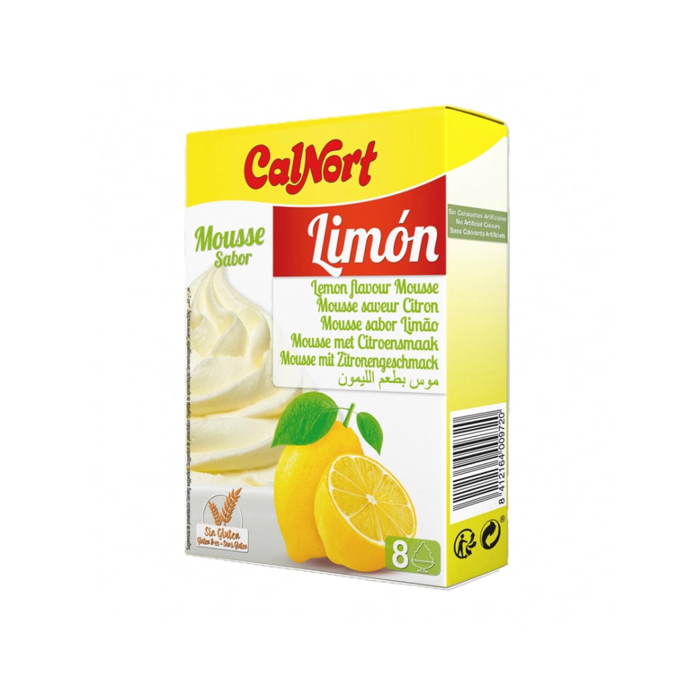 Mousse sabor limón Calnort (130 g / 4.59 oz) - Imagen 1