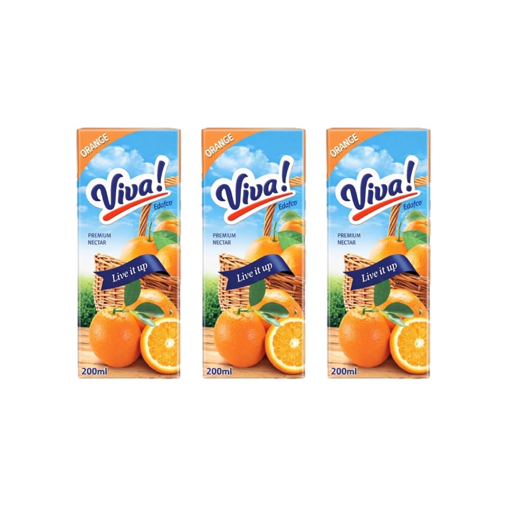 Néctar de naranja Viva (3 x 200 ml) - Imagen 1