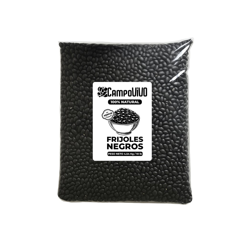 Frijoles negros Campo Vivo (4.54 kg / 10 lb) - Imagen 1
