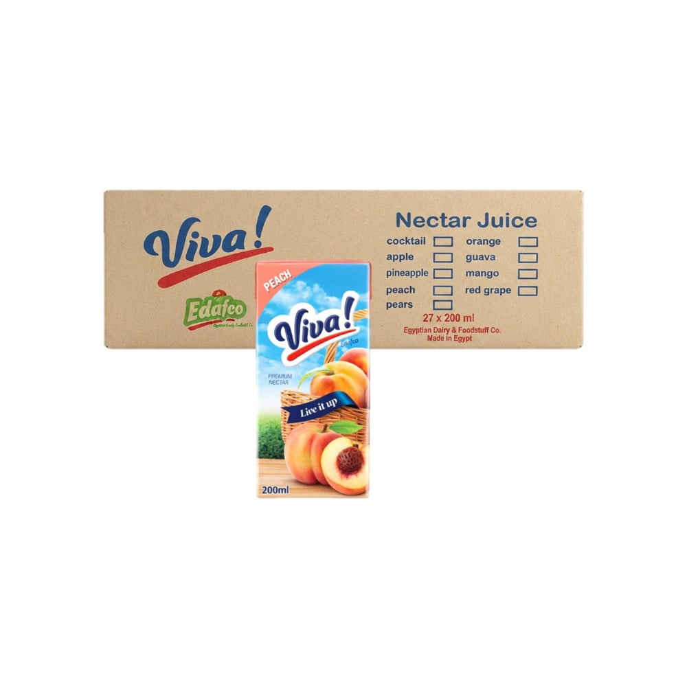 Néctar de Melocotón Viva! (27 x 200 ml) - Imagen 1