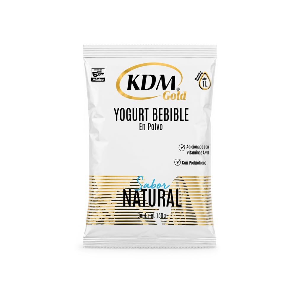 Yogurt en polvo bebible sabor natural KDM Gold (150 g / 5.29 oz) - Imagen 1