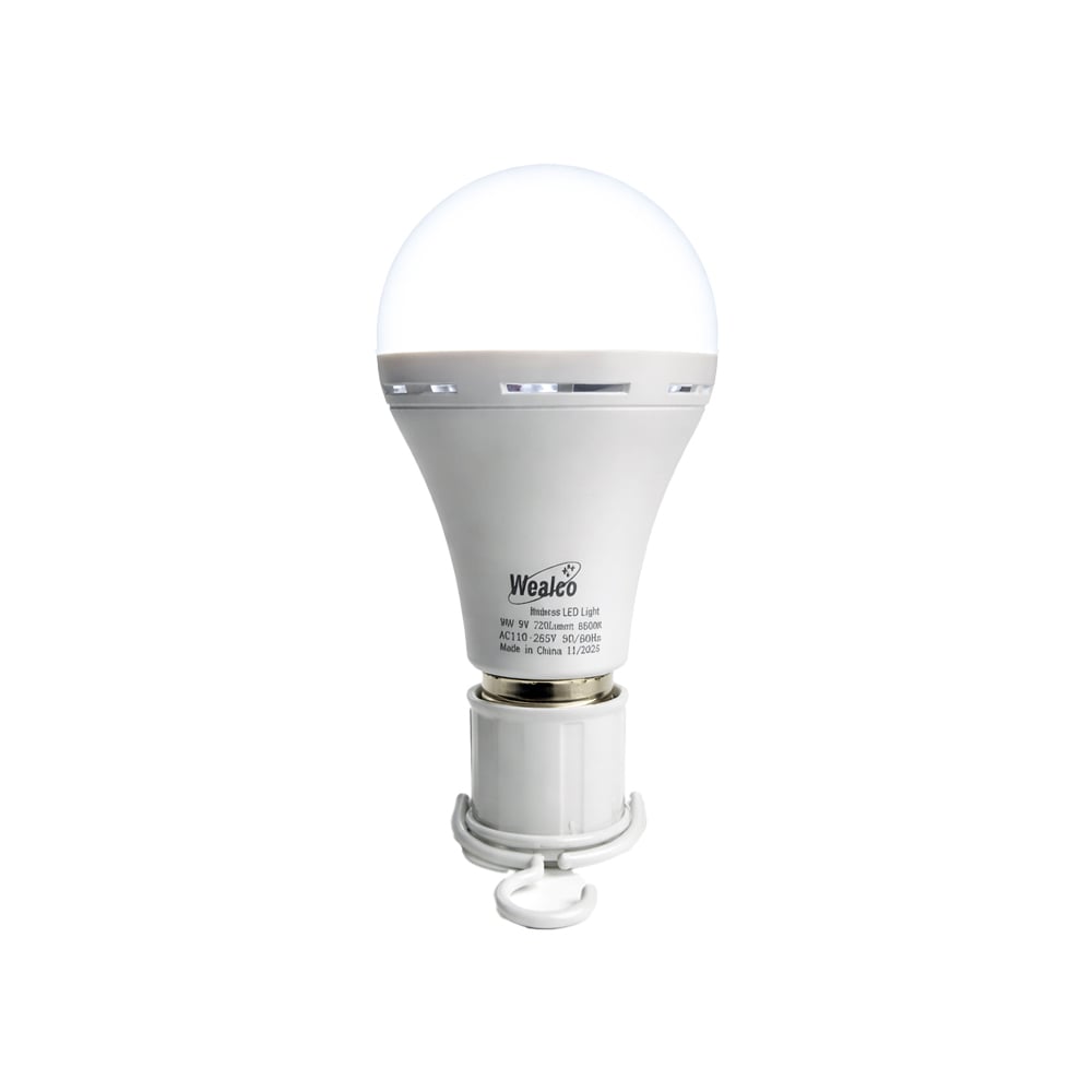 Bombillo Led recargable 9 W Wealco WL9 - Imagen 1