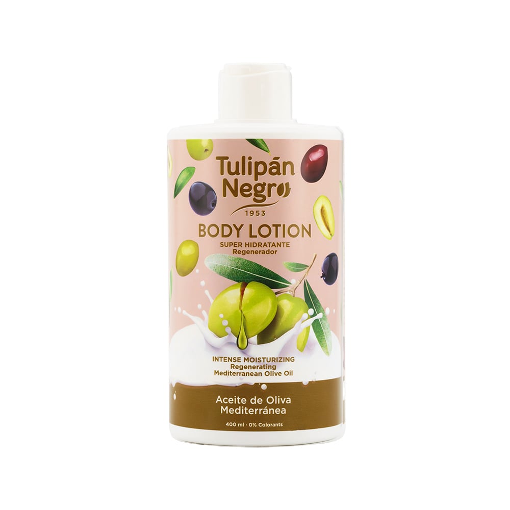 Crema corporal de aceite de oliva Tulipán Negro (400 ml) - Imagen 1