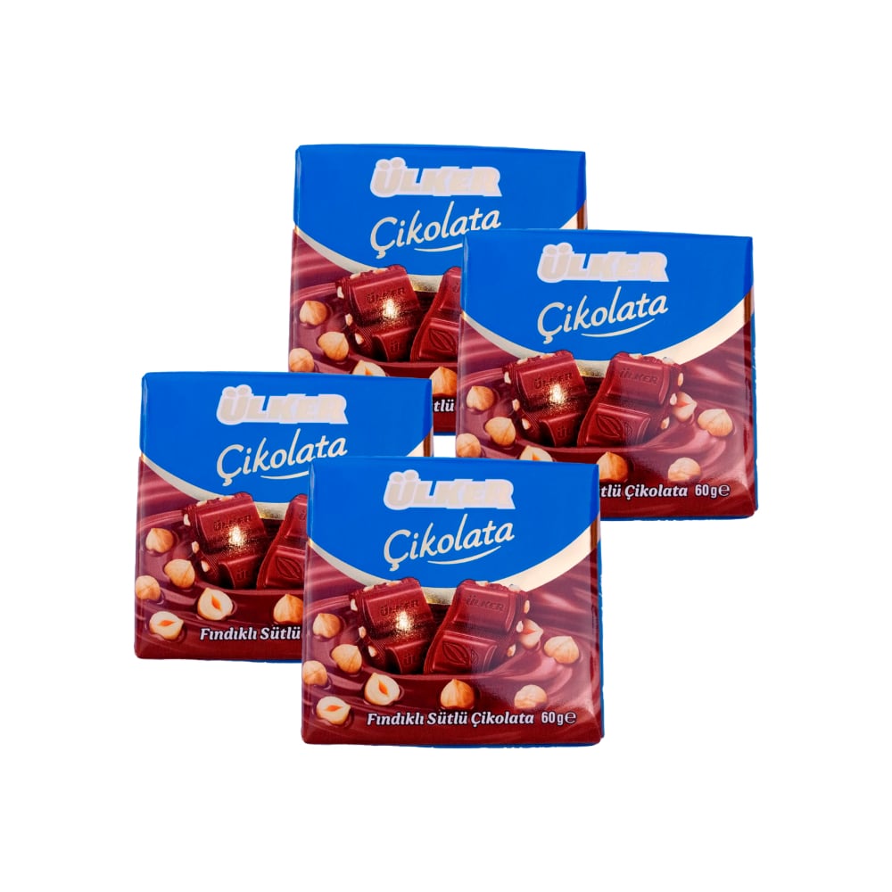 Barras de Chocolate con avellanas Ülker (4x  60g / 2.13 Oz) - Imagen 1