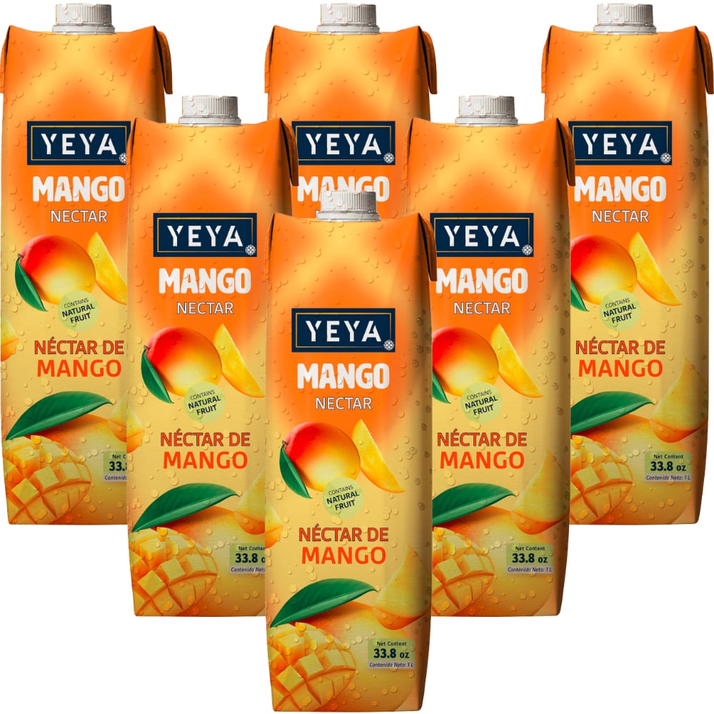 Néctar de mango YEYA ( 6 x 1 L / 33.8 fl oz) - Imagen 1