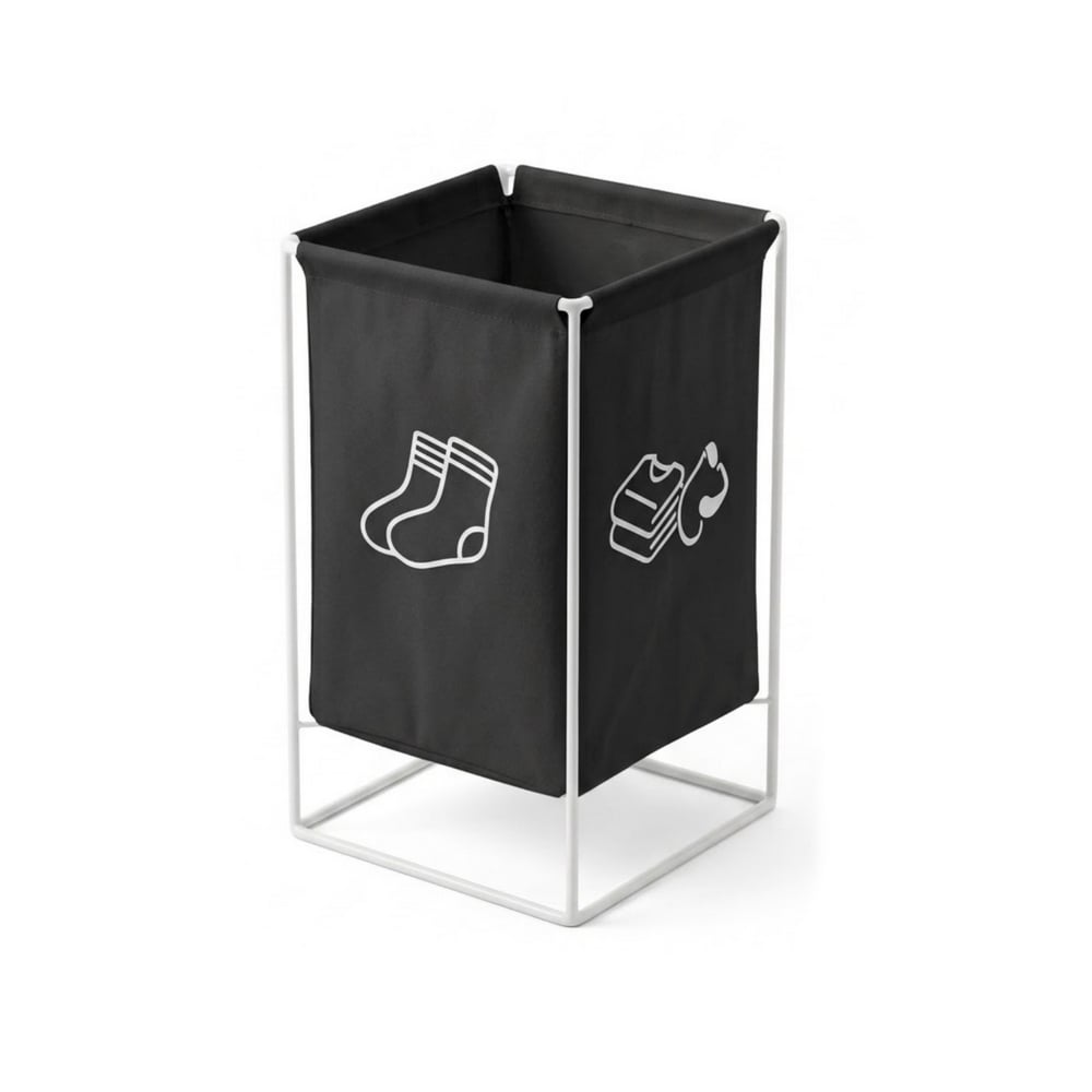 Cesto para almacenar ropa sucia color negro YH - Imagen 1