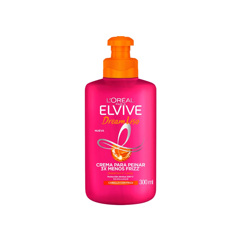 Crema para peinar Dream Liso L'Oréal Paris Elvive (300 ml) - Imagen 1