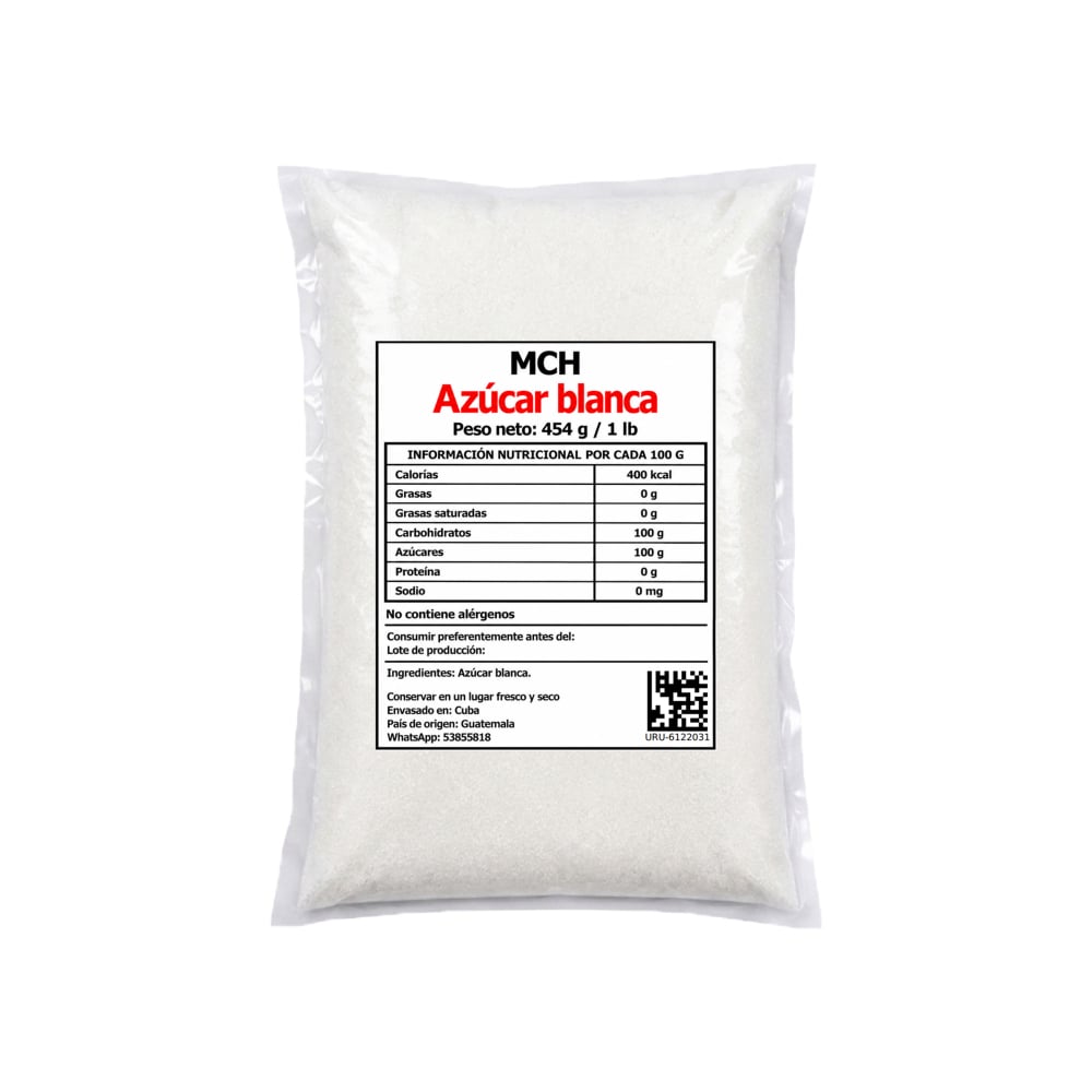 Azúcar blanca MCH (454 g / 1 lb) - Imagen 1