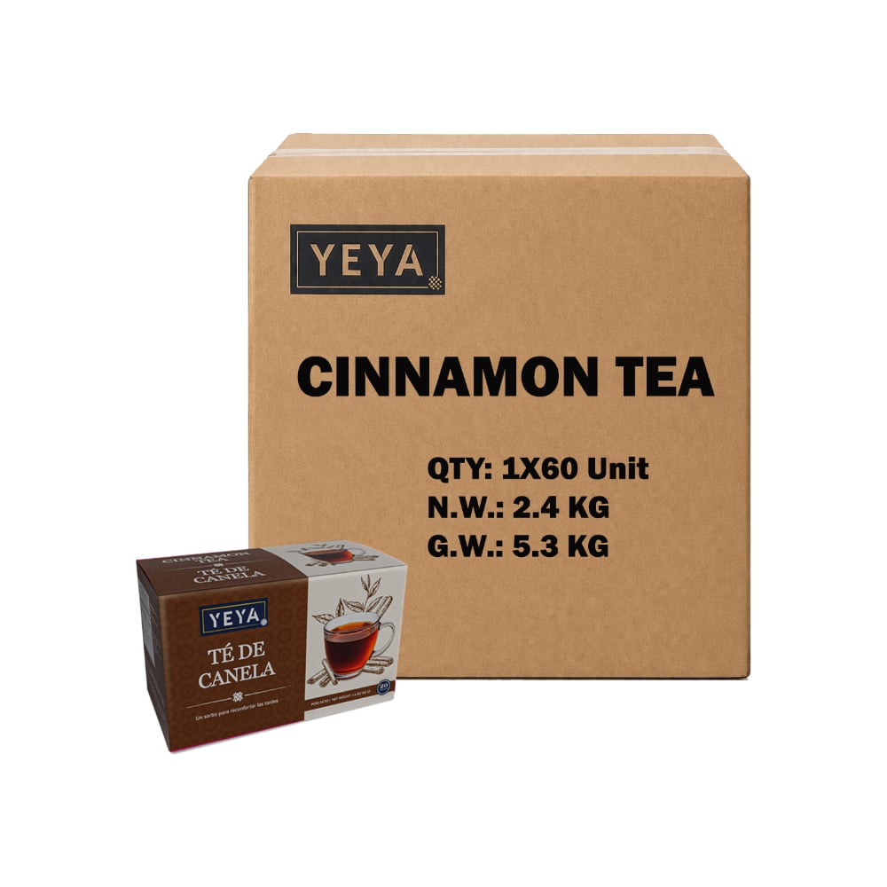 Té de canela YEYA (60 x 40 g / 1.4 oz) - Imagen 1