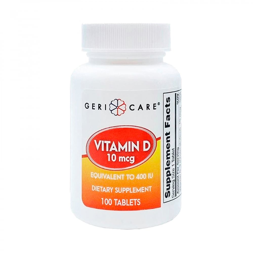 Vitamina D 10 mcg Gericare (100 tabletas) - Imagen 1