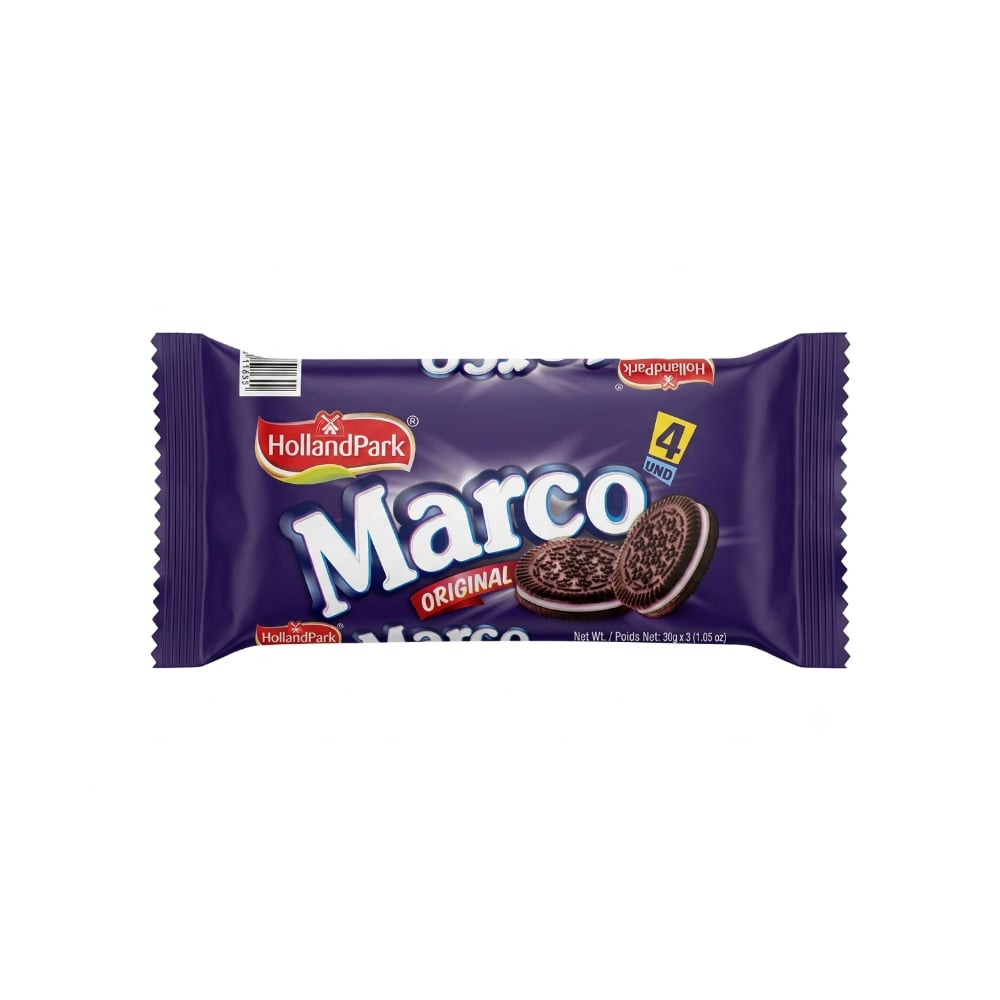 Galletas de chocolate rellenas de crema de vainilla Marco HollandPark (30 g / 1.05 oz) - Imagen 1