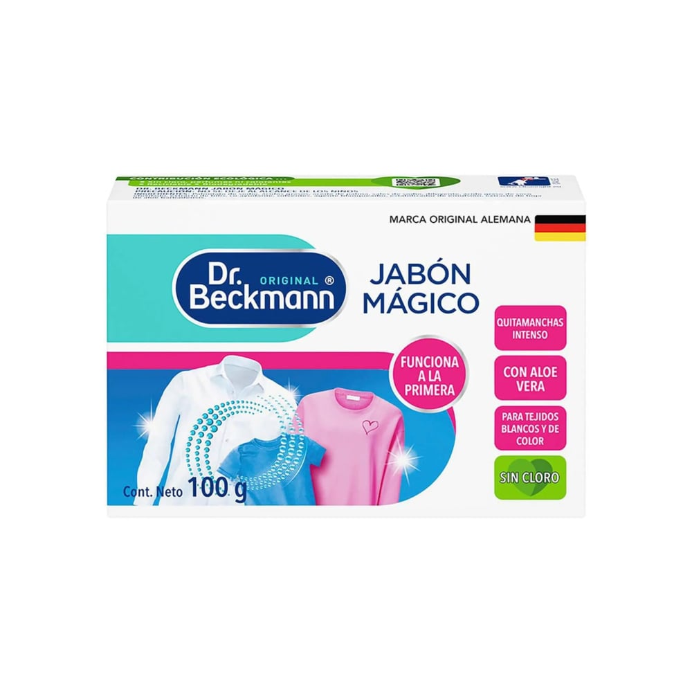 Jabón para lavar quitamanchas intenso con aloe vera Dr. Beckmann (100 g / 3.53 oz) - Imagen 1