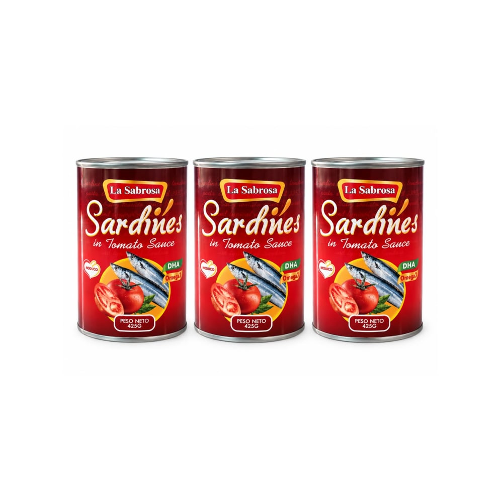 Sardina en salsa de tomate La Sabrosa (3 x 425 g / 14.99 oz) - Imagen 1