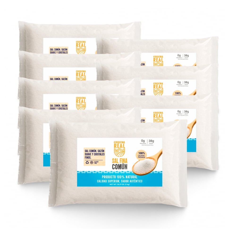 Sal fina común Cosecha Real (8 x 1 kg / 2.2 lb) - Imagen 1