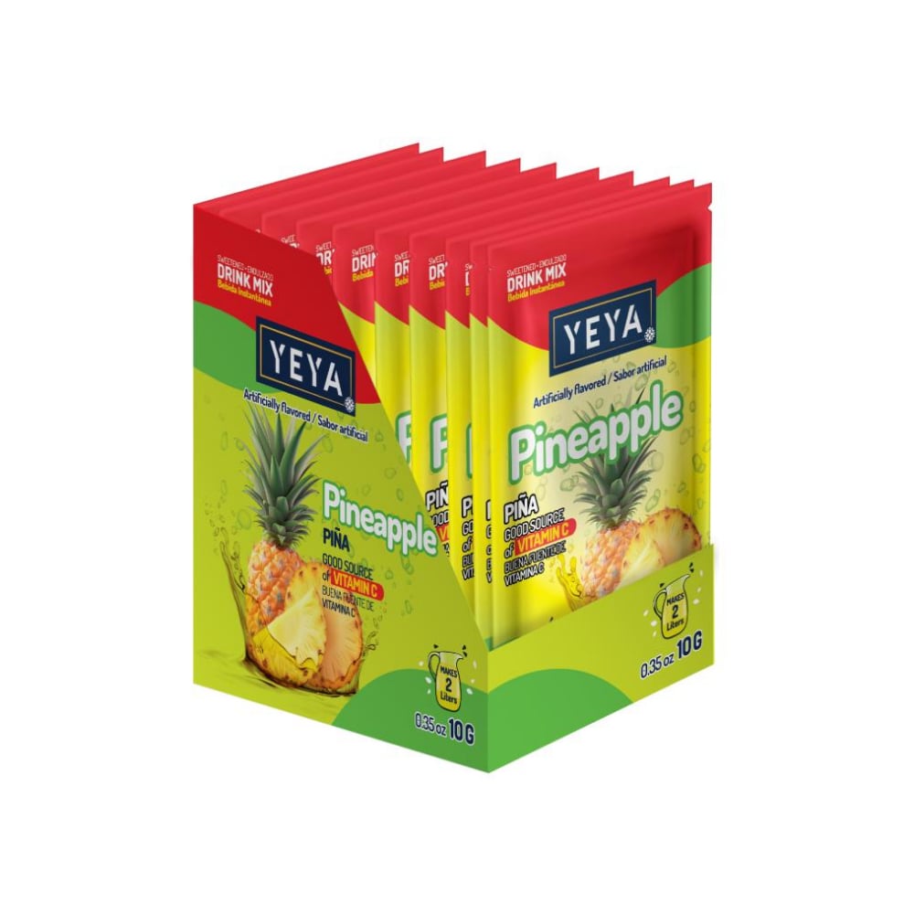 Refresco instantáneo sabor piña YEYA (26 x 10 g / 0.35 oz) - Imagen 1