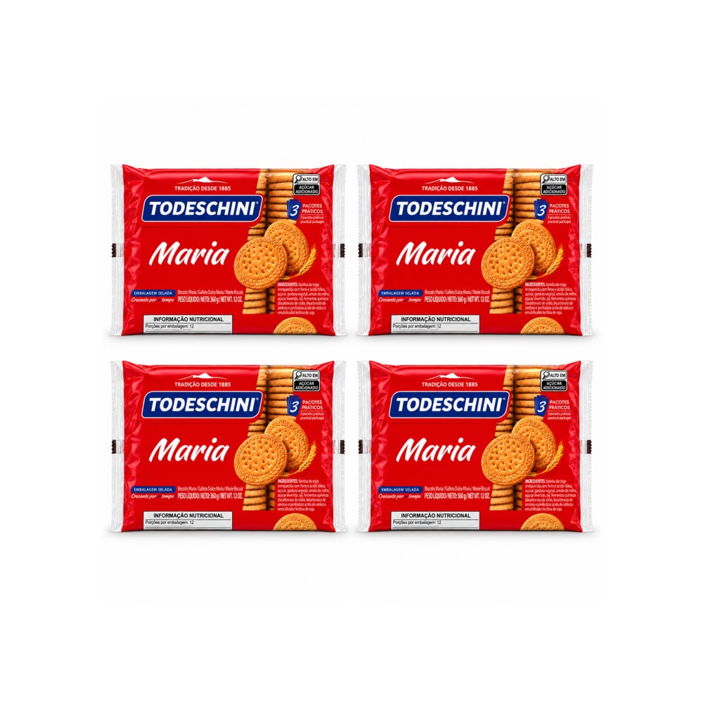 Galletas María Todeschini (4 x 360 g / 12.7 oz) - Imagen 1