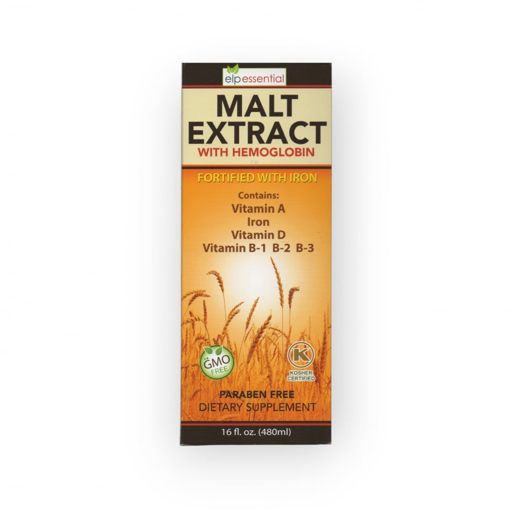 Extracto de Malta con Hemoglobina fortificada con Hierro Elp Essential (240 ml / 16 fl oz) - Imagen 1