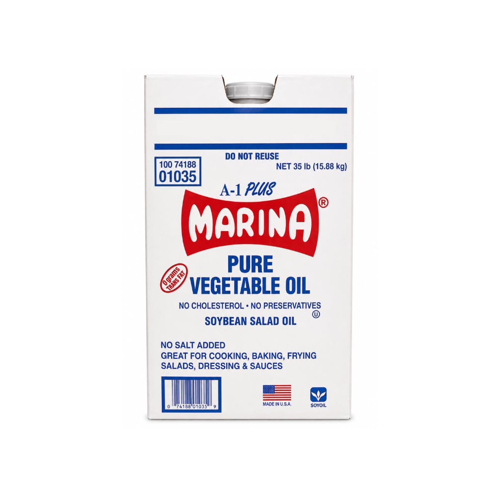 Aceite vegetal puro de soya Marina (15.88 kg / 35 lb) - Imagen 1