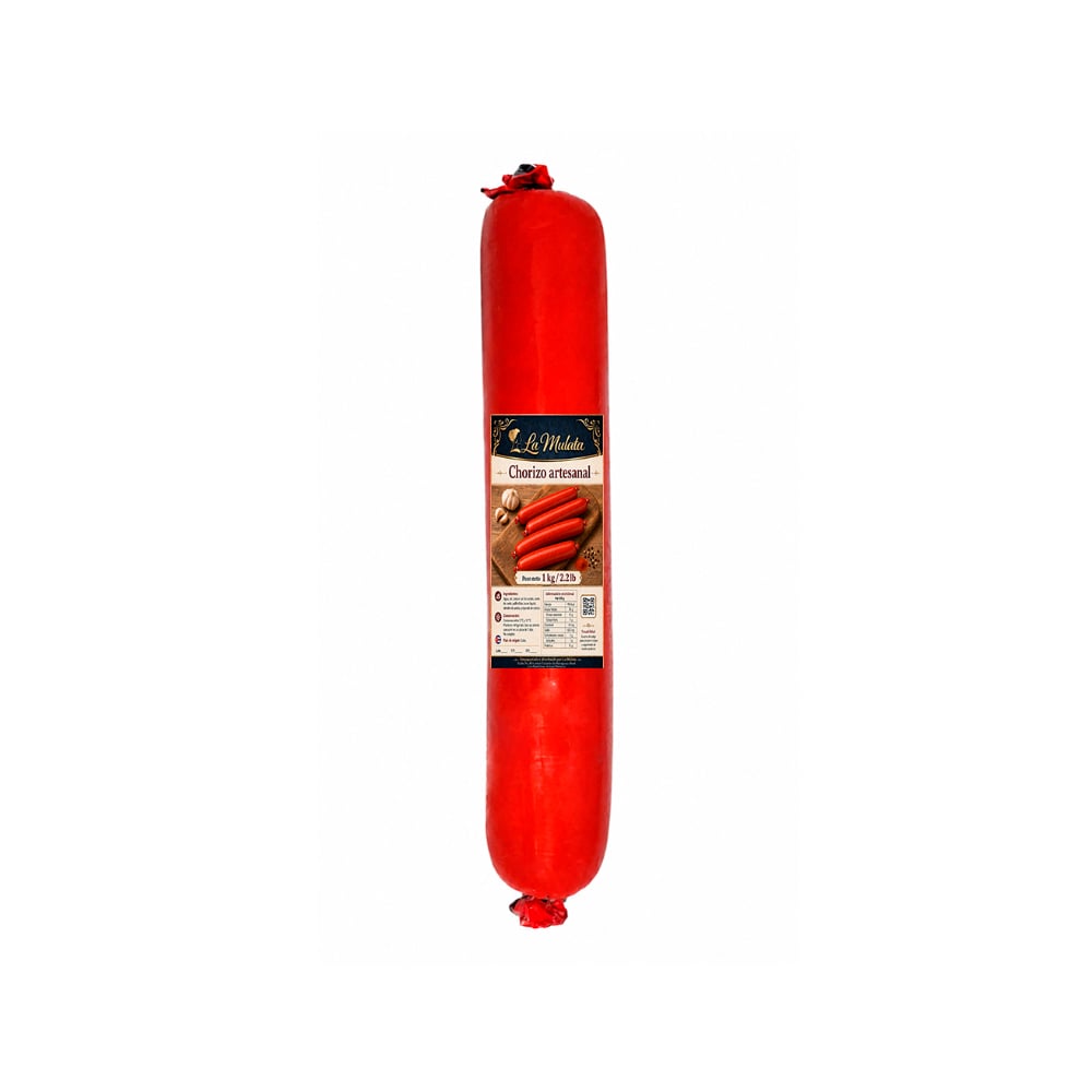 Chorizo artesanal La Mulata (1 kg / 2.2 lb) - Imagen 1