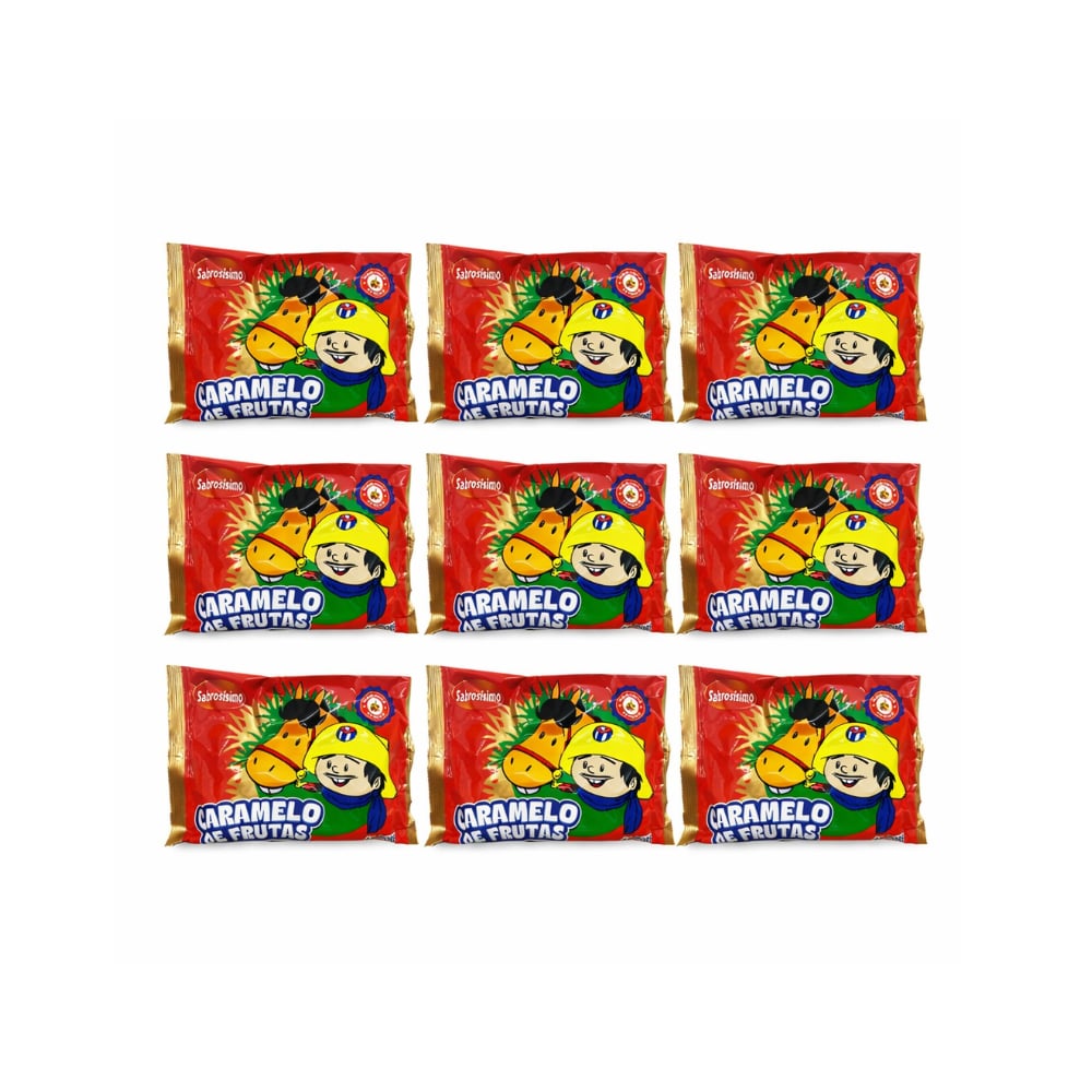 Combo caramelo de frutas de cuatro sabores Sabrosísimo (9 x 438 g / 15.4 oz) - Imagen 1
